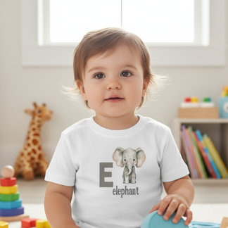 Tiny Trunk Treasures: Elephant Alphabet Tee