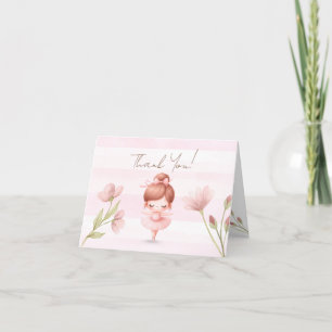 Tiny Twirls – Ballerina Thank You Card