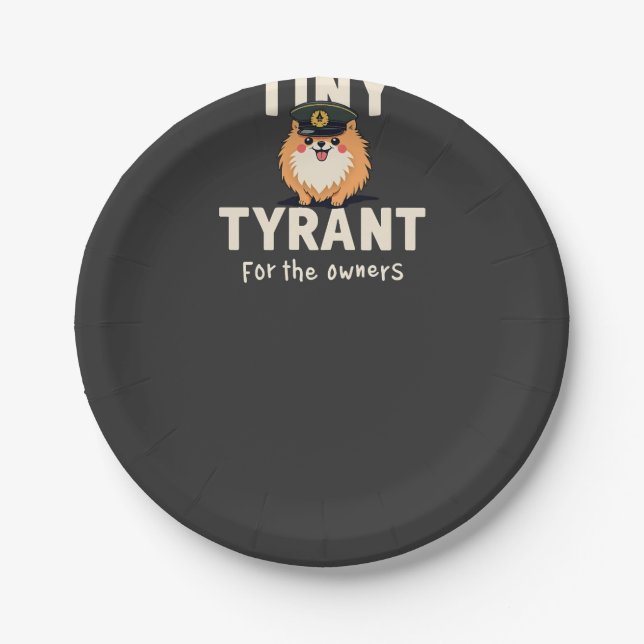 Tiny Tyrant Paper Plate (Front)