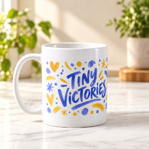 Tiny Victories Brush Lettering Mug