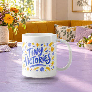 Tiny Victories Brush Lettering Mug