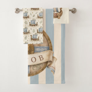 Tiny Viking Baby Nursery Bath Towel Set