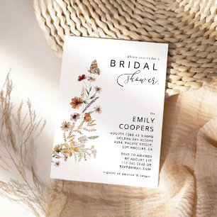 Tiny Wildflower Bridal Shower Invitation