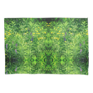 Tiny Wildflowers In Field Nature Pattern Pillowcase