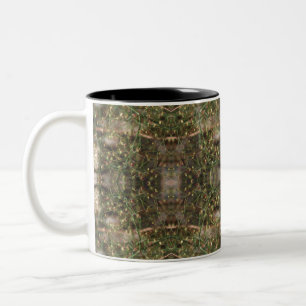 Tiny Wildflowers Pattern Coachella Valley Wildlife Two-Tone Coffee Mug