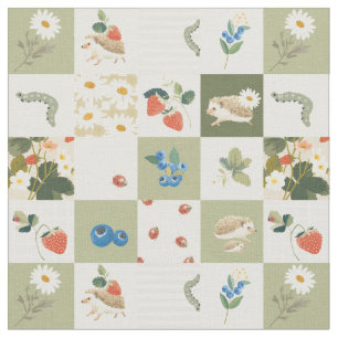 Tiny Wings in summer Garden nursery quilt Fabric