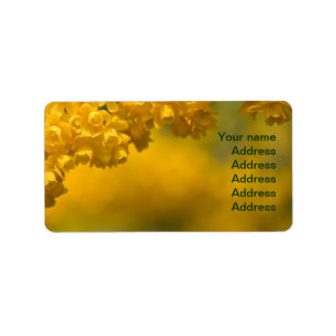 Tiny Yellow Flowers Label