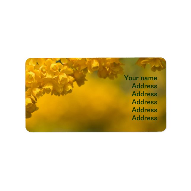 Tiny Yellow Flowers Label (Front)