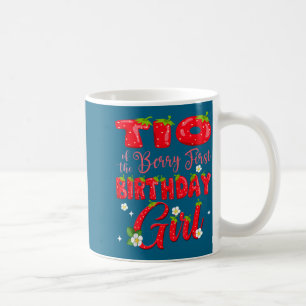 Tio of berry first birthday girl strawberry 1st coffee mug
