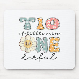 Tio Of Little Miss Onederful 1st Birthday Girl Dai Mouse Pad