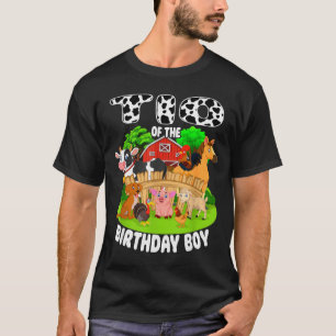 Tio Of The Bday Boy Farm Animals Matching Farm The T-Shirt