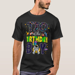 Tio of the Birthday Boy Uncle 2nd Outer Space Outf T-Shirt
