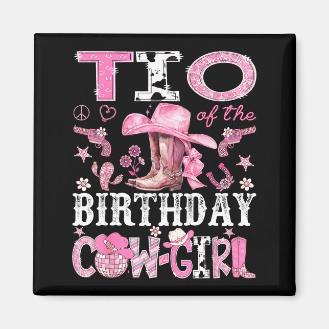 Tio Of The Birthday Cow-girl Nk Disco Rodeo Tio  Magnet (Front)