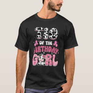 Tio Of The Birthday Girl Cow Farm Family 1st Birth T-Shirt