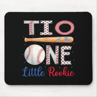Tio Of The One Little Rookie 1st Birthday Boy Mouse Pad
