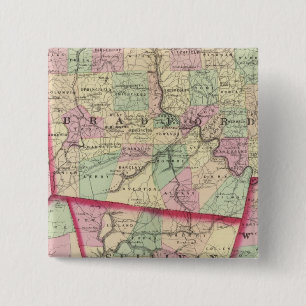 Tioga, Luzerne, Bradford, Sullivan, Wyoming 15 Cm Square Badge