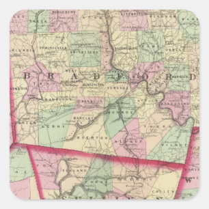Tioga, Luzerne, Bradford, Sullivan, Wyoming Square Sticker