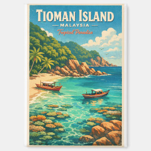 Tioman Island, Malaysia, in a vibrant tropical Magnet