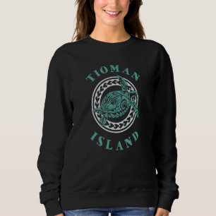 Tioman Island Malaysia Tribal Tattoo Sea Turtle Sweatshirt