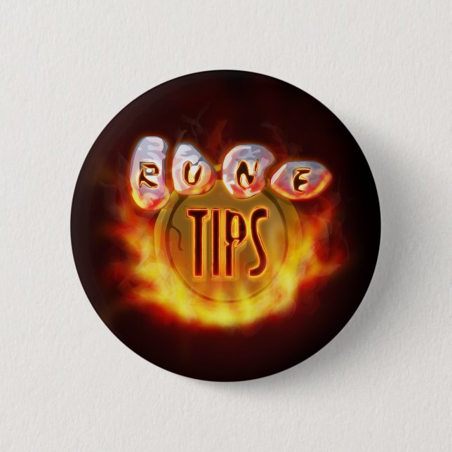Tip.It Fire Logo 6 Cm Round Badge (Front)