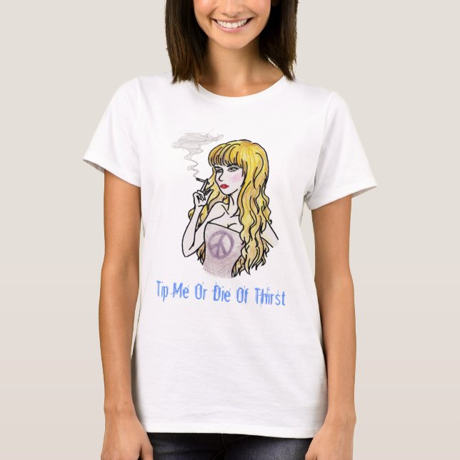Tip Me- Smok'n (Spaghetti top) T-Shirt (Front)