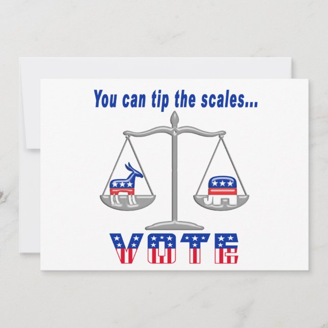 Tip the Scales Vote Invitation (Front)