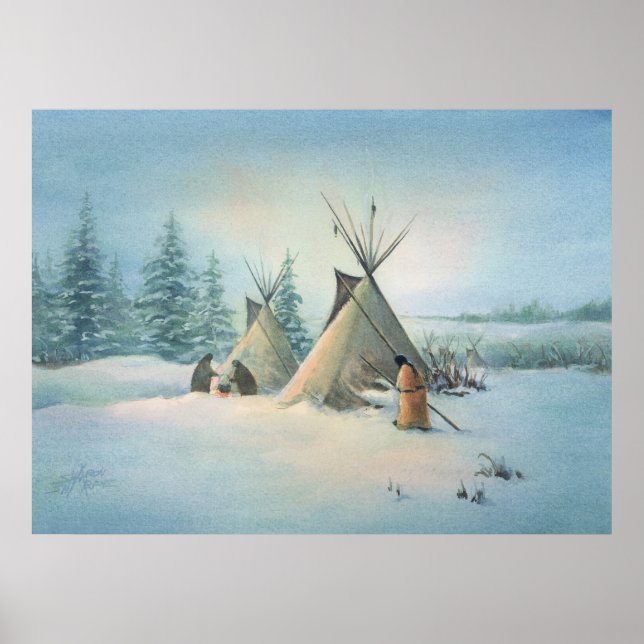 TIPI CAMP SQUAW by SHARON SHARPE Poster (Front)