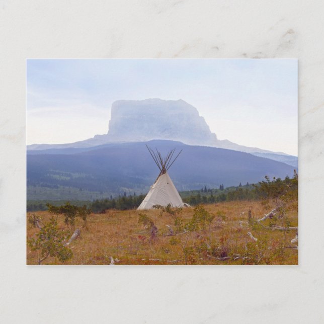 Tipi, Chief Mountain, Glacier National Park Postcard (Front)