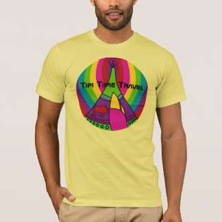 Tipi Time Travel a colourful new original t-shirt