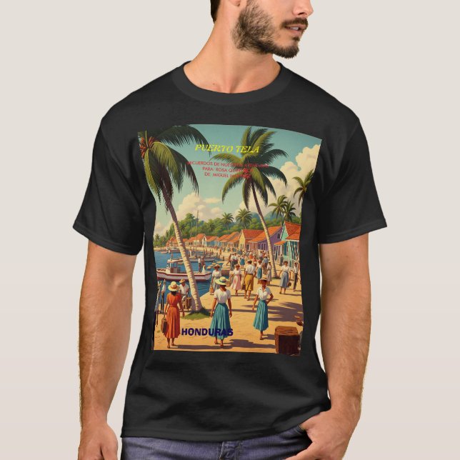  tipo chapa PUERTO DE TELA T-Shirt (Front)