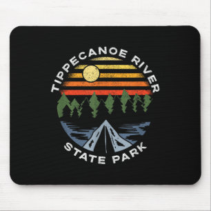 Tippecanoe River State Park Indiana Forest Camping Mouse Pad