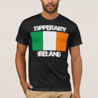 Tipperary, Ireland with Irish flag