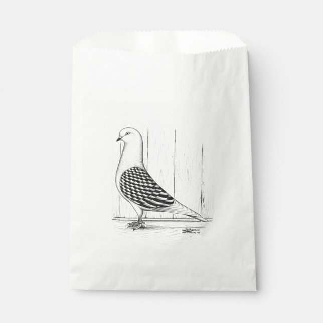 Tippler Shield Marked Pigeon Favour Bag (Front)
