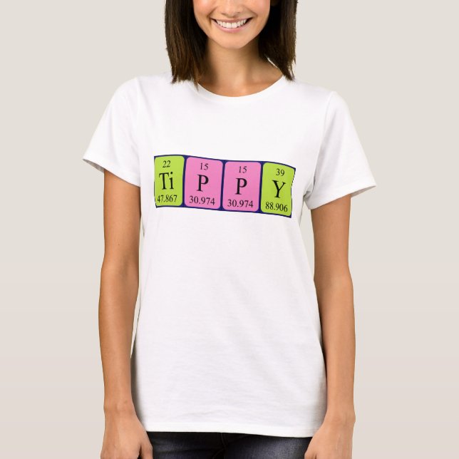 Tippy periodic table name shirt (Front)