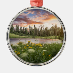 Tipsoo Lake of Mt.Rainier Metal Ornament
