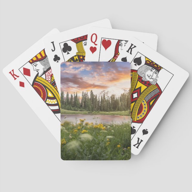 Tipsoo Lake of Mt.Rainier Playing Cards (Back)