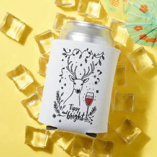 Tipsy and Bright Deer Can Cooler