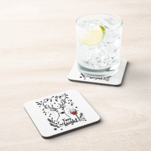 Tipsy and Bright Deer  Coaster
