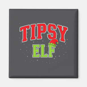 Tipsy Elf Christmas Family Matching Group Xmas  Magnet