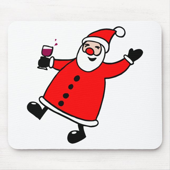 Tipsy Santa Mouse Pad (Front)