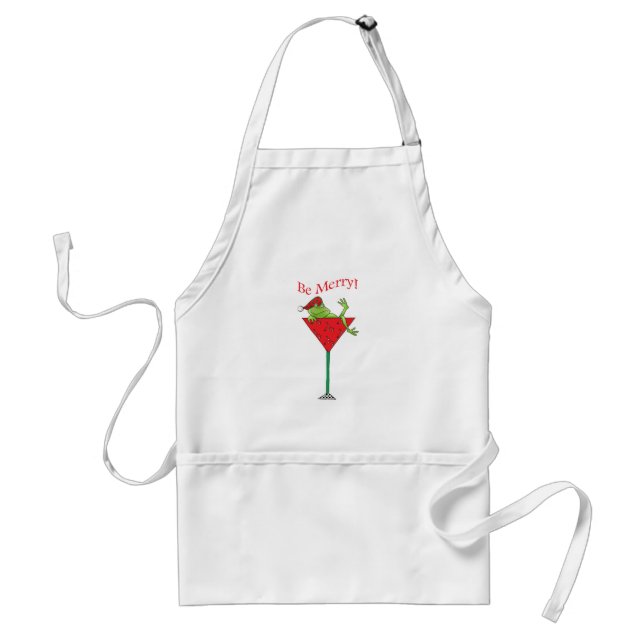 Tipsy-tini's Frog Standard Apron (Front)
