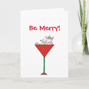 Tipsy-tini's Rabbit Holiday Card