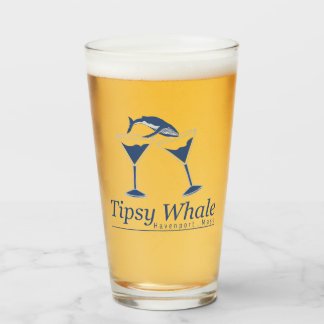 Tipsy Whale Pint Glass