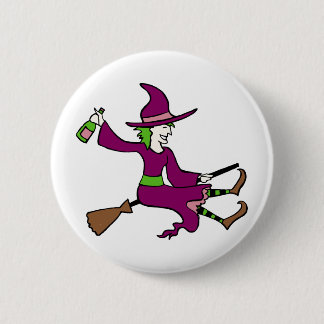 Tipsy Witch 6 Cm Round Badge