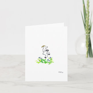 "Tiptoe Through the Harebells," blank card