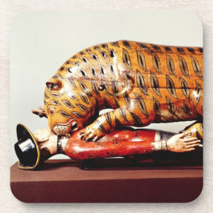 Tipu's Tiger, c.1790 (wood) Coaster