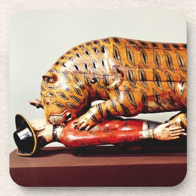 Tipu's Tiger, c.1790 (wood) Coaster (Front)