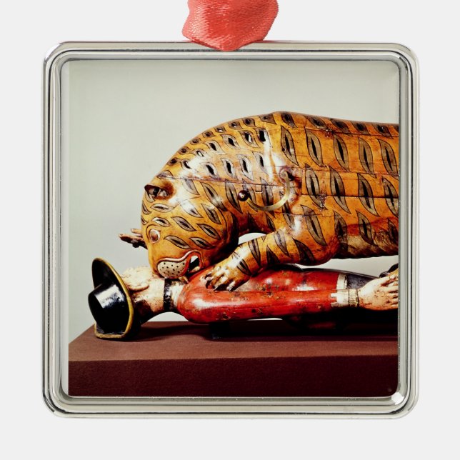 Tipu's Tiger, c.1790 (wood) Metal Tree Decoration (Front)