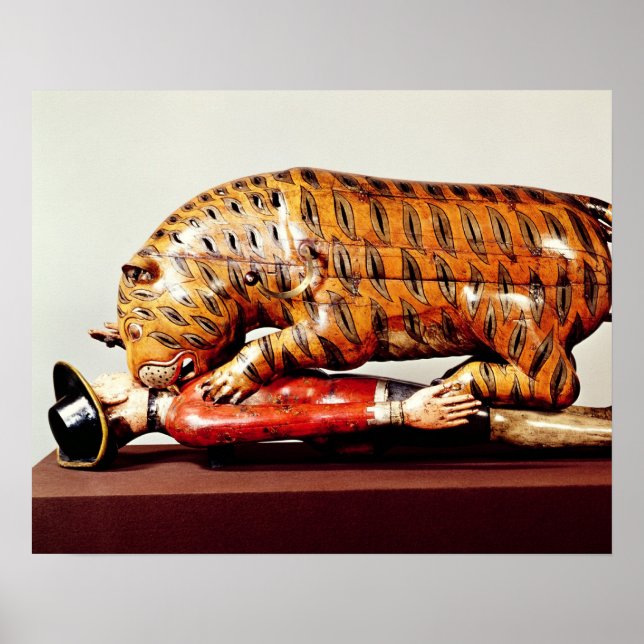 Tipu's Tiger, c.1790 (wood) Poster (Front)