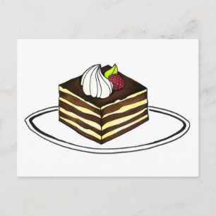 Tiramisu Dessert Italian Bakery Foodie Italy Food Postcard